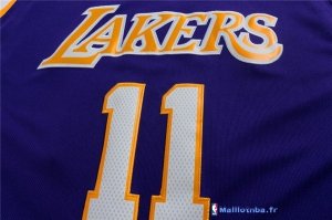 Maillot NBA Pas Cher Los Angeles Lakers Yi 11 Pourpre