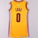 Maillot NBA Pas Cher Cleveland Cavaliers Femme Kevin Love 0 Jaune