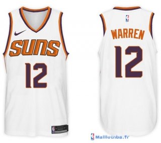 Maillot NBA Pas Cher Phoenix Suns T.J. Warren 12 Blanc Association 2017/18