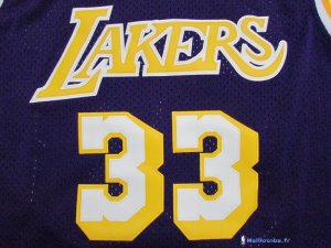 Maillot NBA Pas Cher Los Angeles Lakers Kareem Abdul Jabbar 33 Pourpre