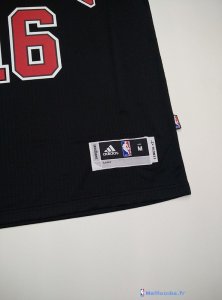 Maillot NBA Pas Cher Chicago Bulls Pau Gasol 16 Noir MC