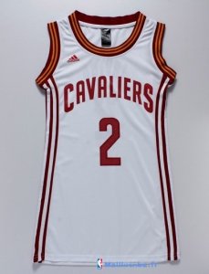 Maillot NBA Pas Cher Cleveland Cavaliers Femme Kyrie Irving 2 Blanc