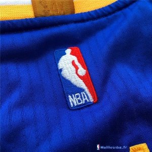 Maillot NBA Pas Cher Golden State Warriors Kevin Durant 35 Bleu Jaune