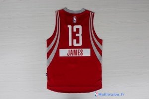 Maillot NBA Pas Cher Noël Golden State James 13 Rouge