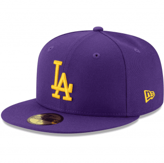 Bonnet NBA LA New Era Purple Crossover 59FIFTY