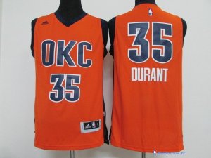 Maillot NBA Pas Cher Oklahoma City Thunder Kevin Durant 35 Orange