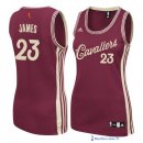 Maillot NBA Pas Cher Noël Femme LeBron James 23 Rouge