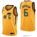 Maillot NBA Pas Cher Utah Jazz Joe Johnson 6 Jaune Statement 2017/18