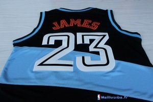 Maillot NBA Pas Cher Cleveland Cavaliers LeBron James 23 Retro Dentelle Noir