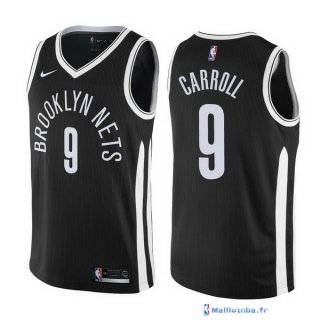 Maillot NBA Pas Cher Brooklyn Nets DeMarre Carroll 9 Nike Noir Ville 2017/18