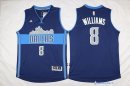 Maillot NBA Pas Cher Dallas Mavericks Deron Michael Williams 8 Bleu Profond