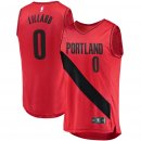 Portland Trail Blazers Damian Lillard Fanatics Branded Red Fast Break Player Jersey - Statement Edition