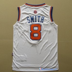 Maillot NBA Pas Cher New York Knicks J.R.Smith 8 Blanc