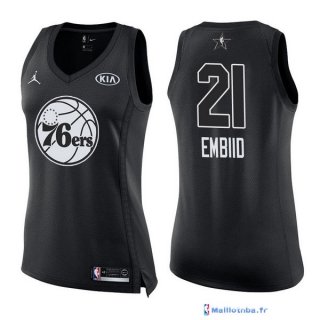 Maillot NBA Pas Cher All Star 2018 Femme Joel Embiid 21 Noir