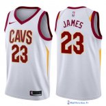 Maillot NBA Pas Cher Cleveland Cavaliers LeBron James 23 Blanc Association 2017/18