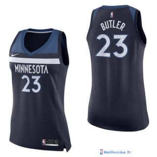 Maillot NBA Pas Cher Minnesota Timberwolves Femme Jimmy Butler 23 Marine Icon 2017/18