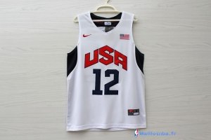 Maillot NBA Pas Cher USA 2012 James Harden 12 Blanc