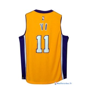 Maillot NBA Pas Cher Los Angeles Lakers Yi 11 Jaune