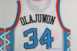 Maillot NBA Pas Cher All Star 1996 Hakeem Abdul Olajuwon 34 Blanc