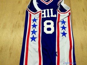 Maillot NBA Pas Cher Philadelphia Sixers Julius Erving 8 Bleu
