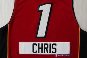 Maillot NBA Pas Cher Noël Miami Heat Chris 1 Rouge