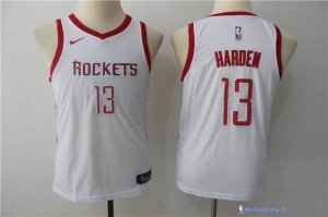 Maillot NBA Pas Cher Houston Rockets Junior James Harden 13 Blanc Association 2017/18
