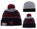 Tricoter un Bonnet NBA Chicago Bulls 2016 Rouge Gris