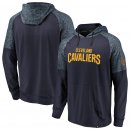 Cleveland Cavaliers Fanatics Branded NavyHeathered Navy Made to Move Static Performance Raglan Pullover Hoodie