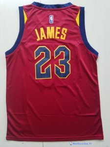 Maillot NBA Pas Cher Cleveland Cavaliers Junior LeBron James 23 Rouge 2017/18