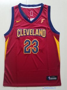 Maillot NBA Pas Cher Cleveland Cavaliers Junior LeBron James 23 Rouge 2017/18