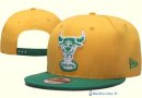 Bonnet NBA Chicago Bulls 2016 Jaune Vert