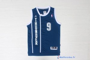 Maillot NBA Pas Cher Oklahoma City Thunder Serge Ibaka 9 Retro Bleu