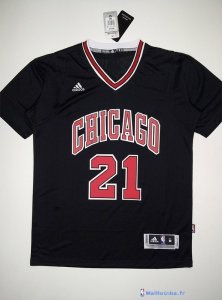 Maillot NBA Pas Cher Chicago Bulls Jimmy Butler 21 Noir MC