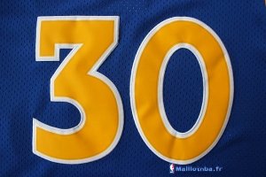 Maillot NBA Pas Cher Golden State Warriors Stephen Curry 30 Retro Bleu Profond