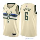 Maillot NBA Pas Cher Milwaukee Bucks Eric Bledsoe 6 Nike Crema Ville 2017/18