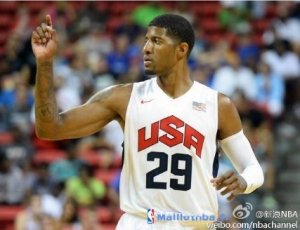 Maillot NBA Pas Cher USA 2012 Paul George 29 Blanc