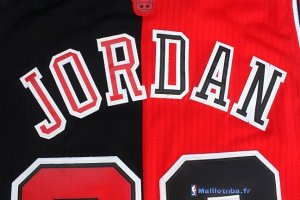 Maillot NBA Pas Cher Chicago Bulls Michael Jordan 23 Rouge Noir Blanc