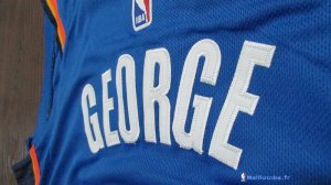 Maillot NBA Pas Cher Oklahoma City Thunder Paul George 13 Bleu Icon 2017/18