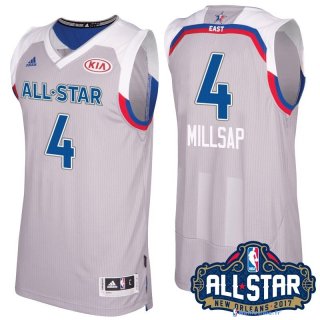 Maillot NBA Pas Cher All Star 2017 Paul Millsap 4 Gray