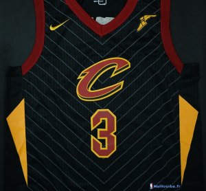 Maillot NBA Pas Cher Cleveland Cavaliers Isaiah Thomas 3 Noir 2017/18