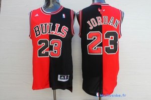 Maillot NBA Pas Cher Chicago Bulls Michael Jordan 23 Rouge Noir Blanc