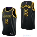 Maillot NBA Pas Cher Los Angeles Lakers Jordan Nike 6 Noir Ville 2017/18