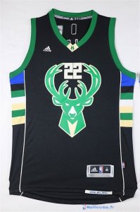 Maillot NBA Pas Cher Milwaukee Bucks Khris Middleton 22 Noir