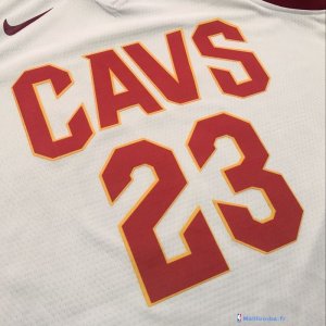 Maillot NBA Pas Cher Cleveland Cavaliers LeBron James 23 Blanc Association 2017/18