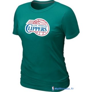 T-Shirt NBA Pas Cher Femme Los Angeles Clippers Vert
