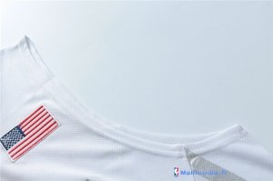 Maillot NBA Pas Cher USA 2016 Curry 4 Blanc