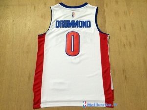 Maillot NBA Pas Cher Detroit Pistons Andre Drummond 0 Blanc