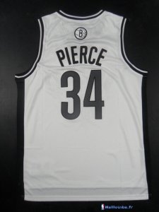 Maillot NBA Pas Cher Brooklyn Nets Paul Pierce 34 Blanc