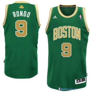 Maillot NBA Pas Cher Boston Celtics Rajon Rondo 9 Vert Or