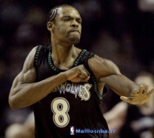 Maillot NBA Pas Cher Minnesota Timberwolves Latrell Sprewell 8 Retro Noir